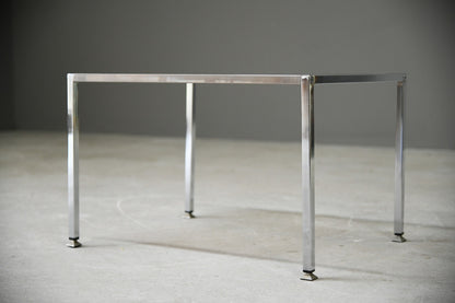 Retro Chrome Frame Coffee Table