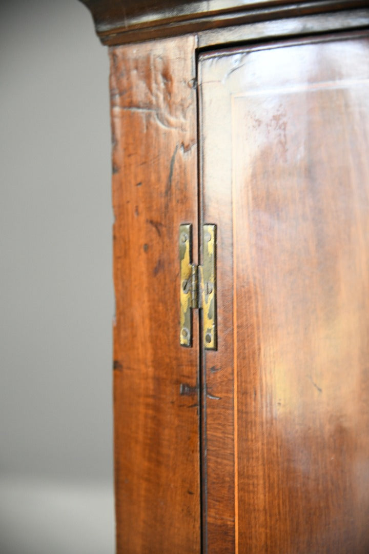 Mahogany Bow Front Wall Cupboard