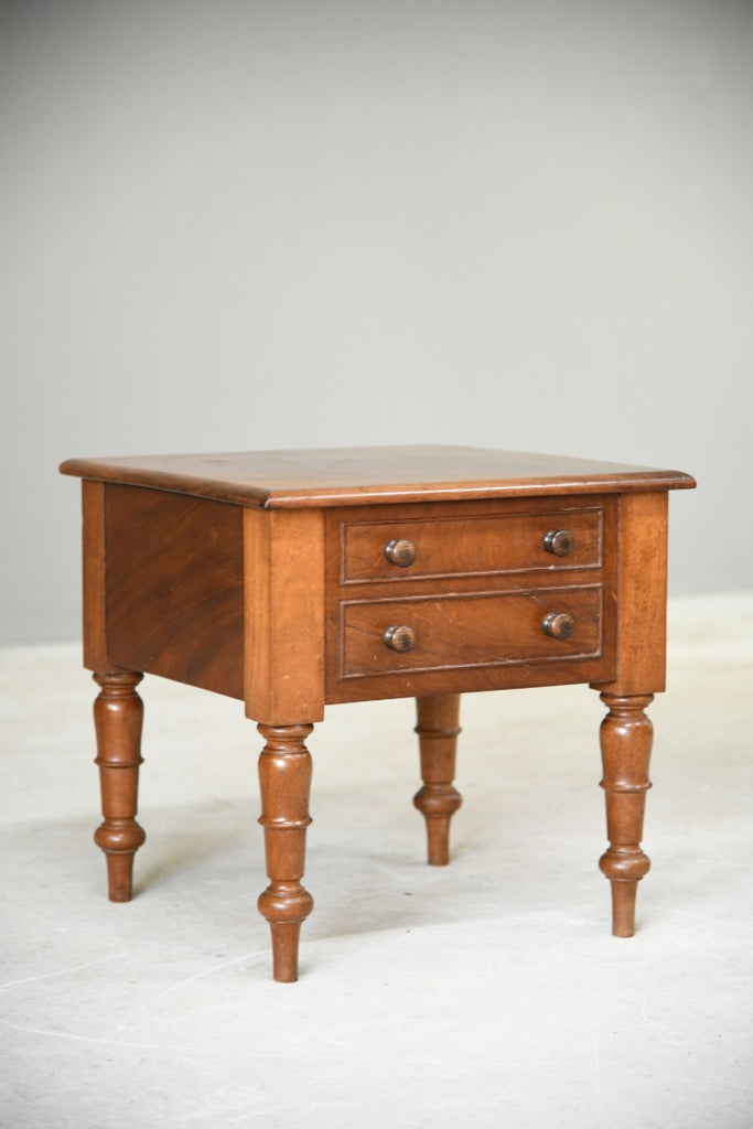 Antique Mahogany Commode Side Table