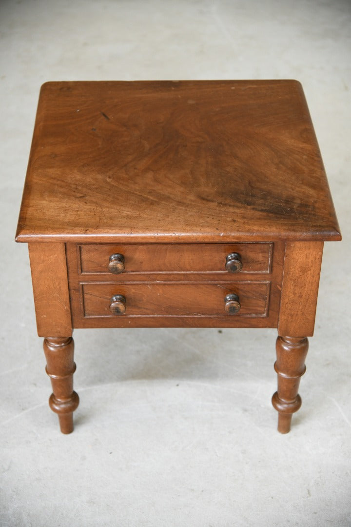 Antique Mahogany Commode Side Table