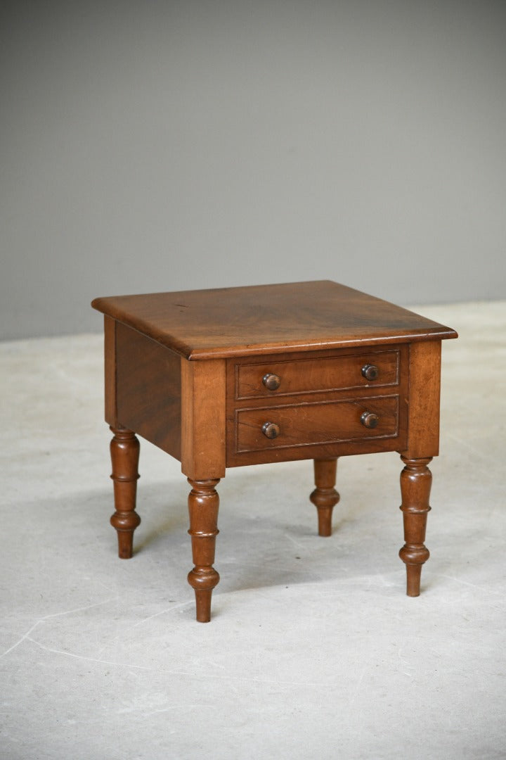 Antique Mahogany Commode Side Table