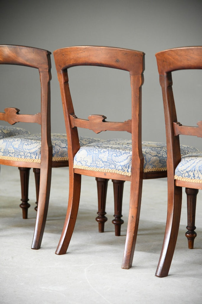 5 Victorian Walnut Dining Chairs