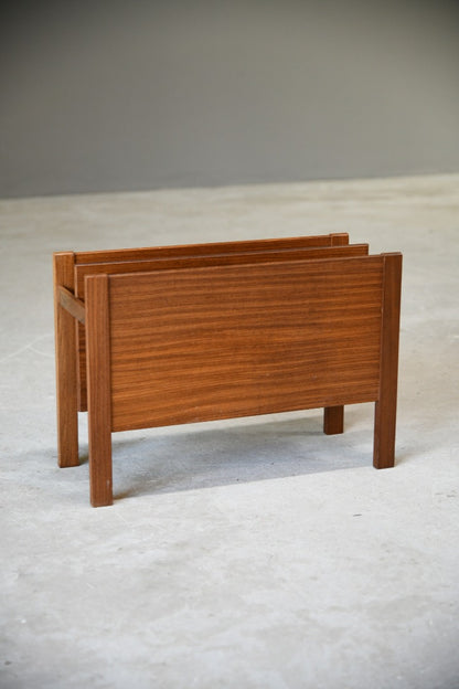 Retro Teak Magazine Rack