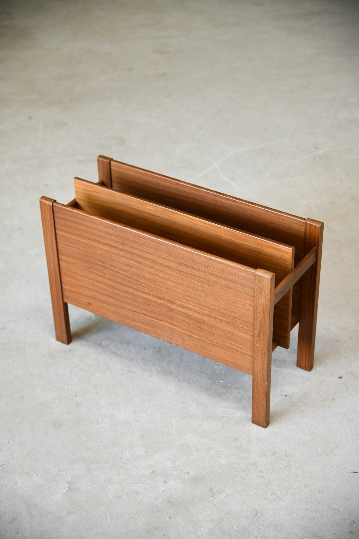 Retro Teak Magazine Rack