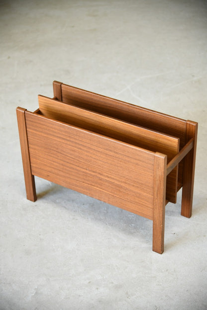 Retro Teak Magazine Rack