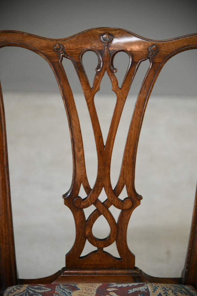 Pair Chippendale Style Mahogany Chairs