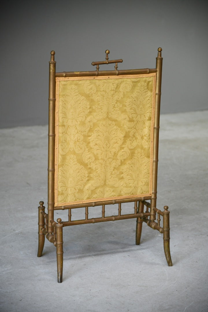 Gilt Bamboo Fire Screen