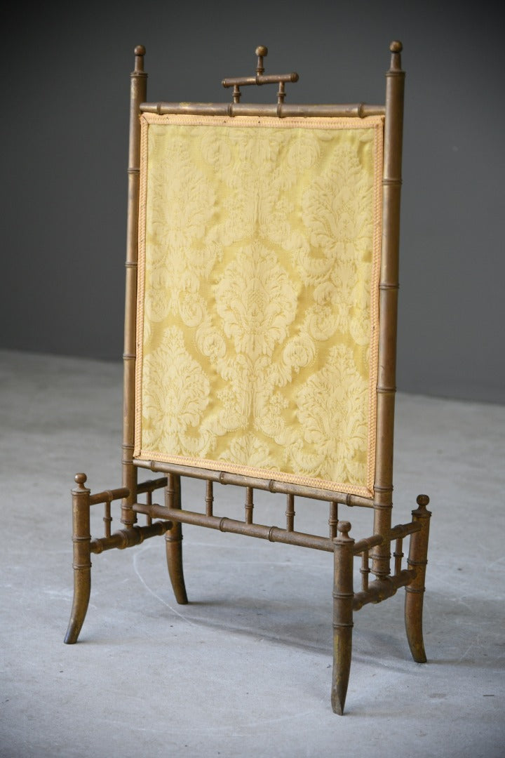 Gilt Bamboo Fire Screen