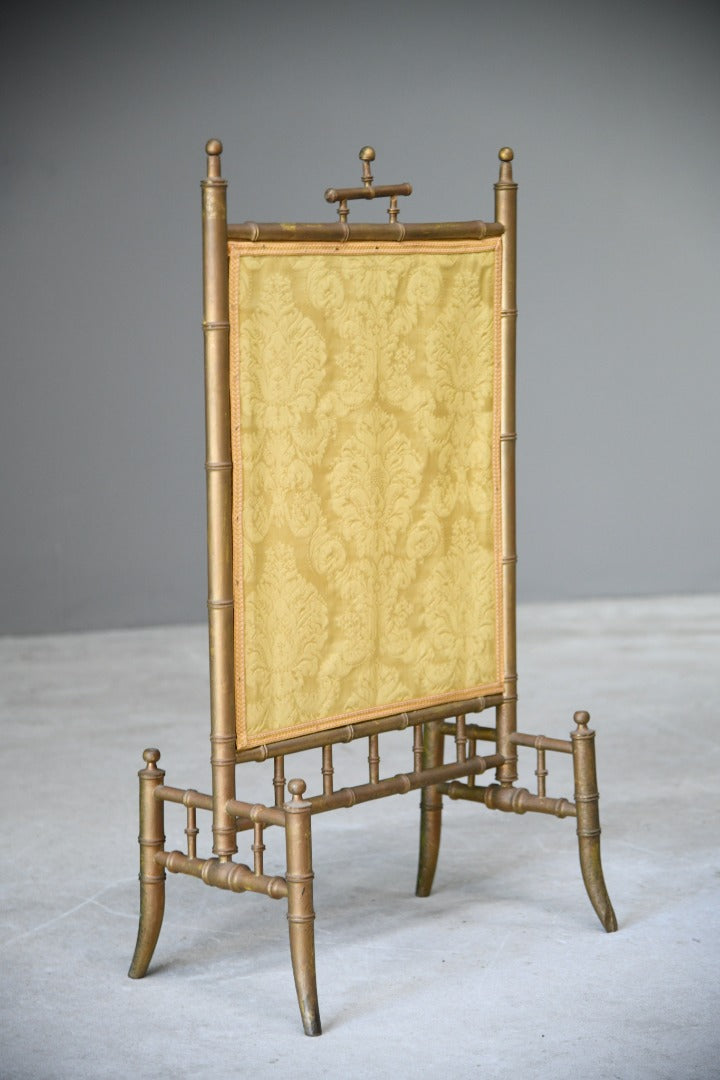 Gilt Bamboo Fire Screen