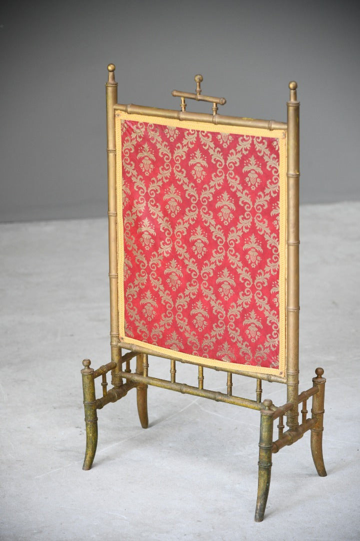 Gilt Bamboo Fire Screen