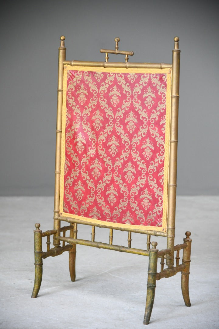 Gilt Bamboo Fire Screen