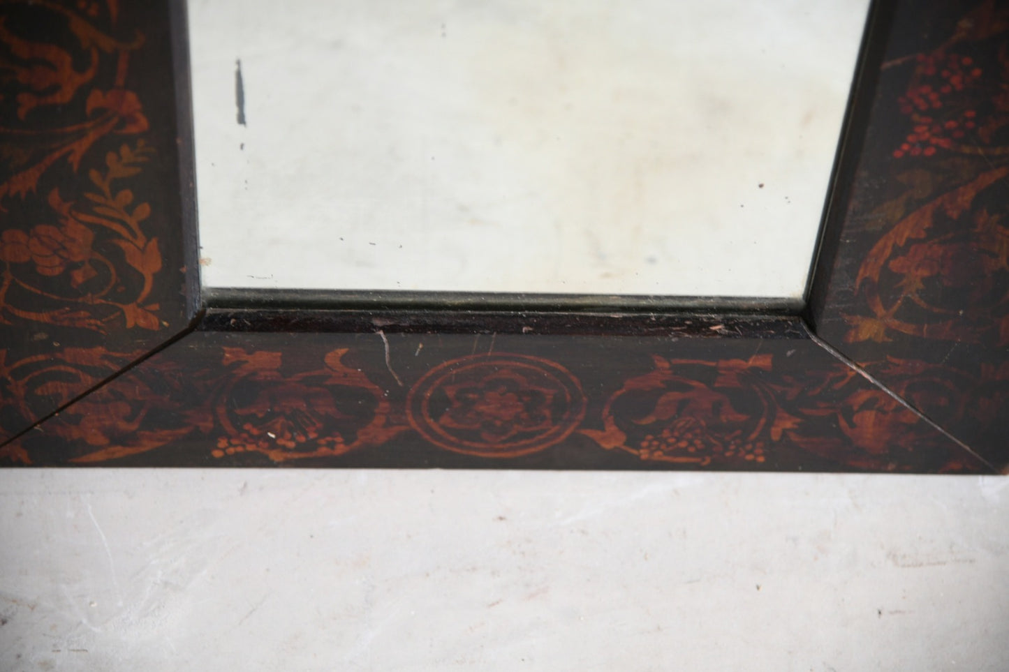 Stencilled Wall Mirror