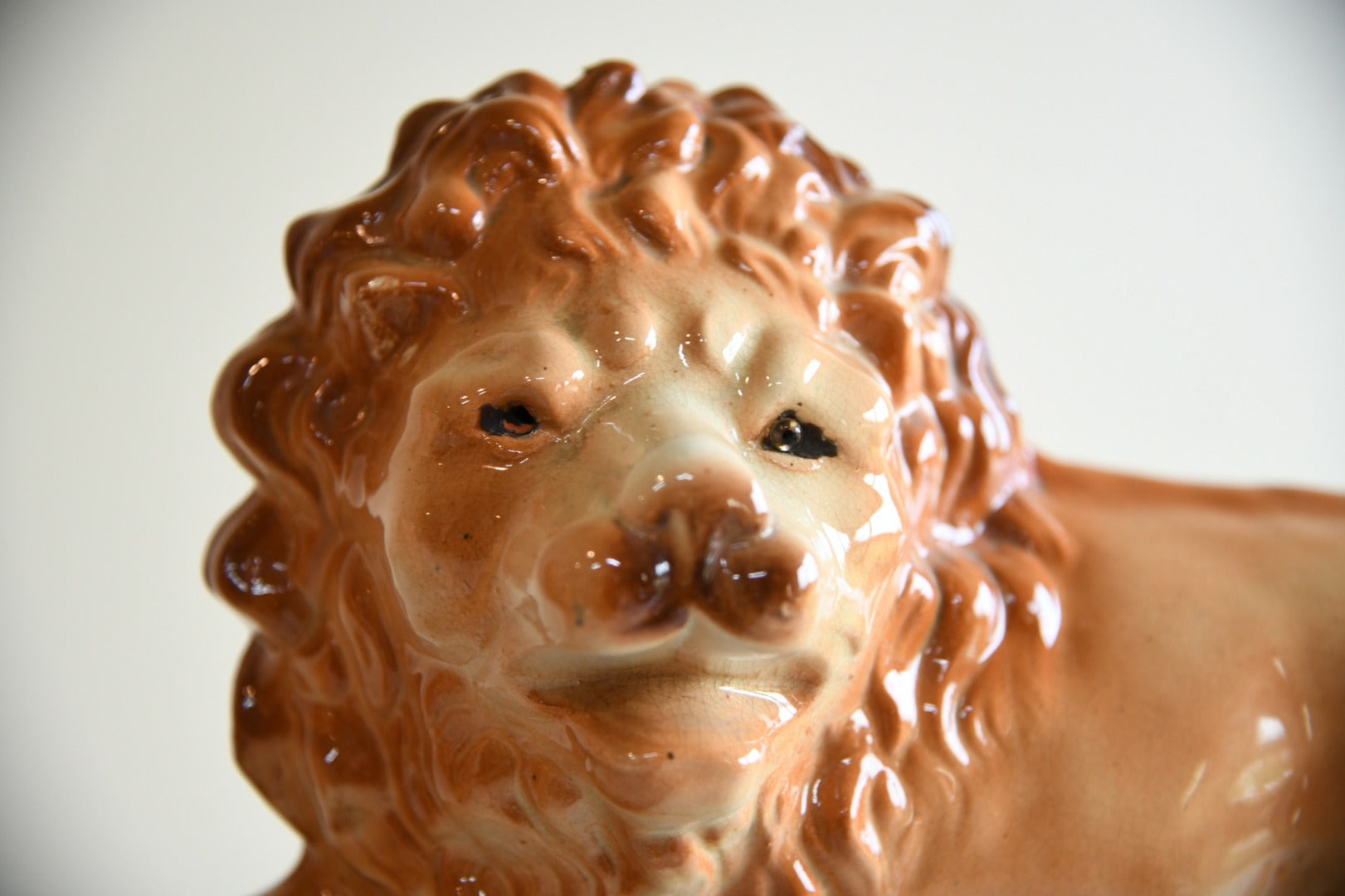 Pair Large Staffordshire Lions