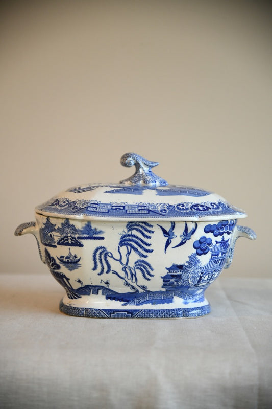 Blue & White Willow Tureen