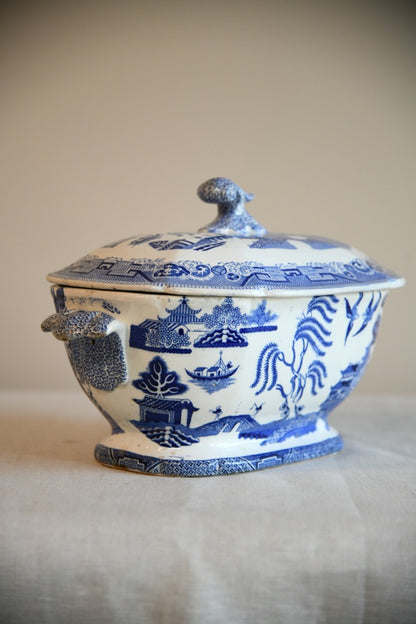 Blue & White Willow Tureen