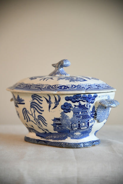 Blue & White Willow Tureen