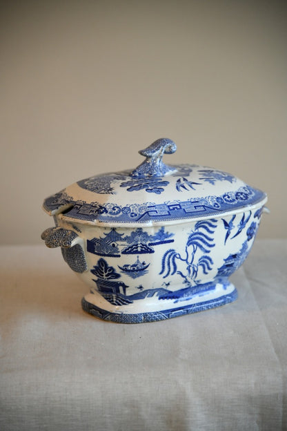 Blue & White Willow Tureen