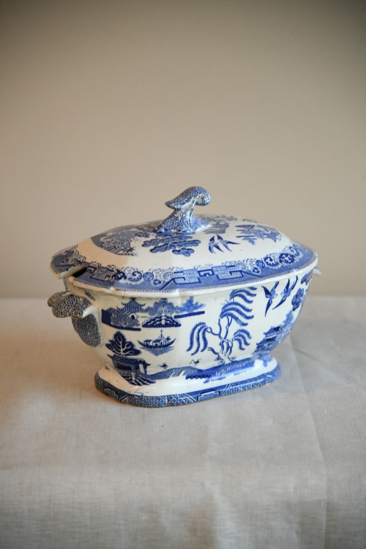 Blue & White Willow Tureen