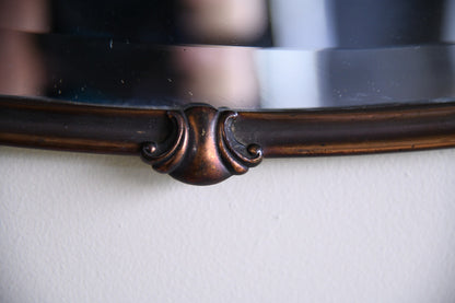 Oval Vintage Coppered Mirror