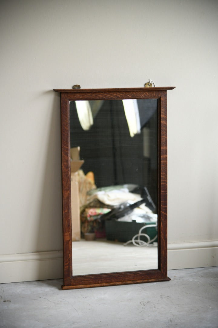 Early 20th Century Oak Mirror