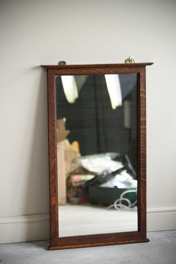 Early 20th Century Oak Mirror