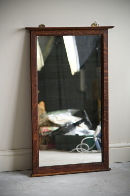 Early 20th Century Oak Mirror