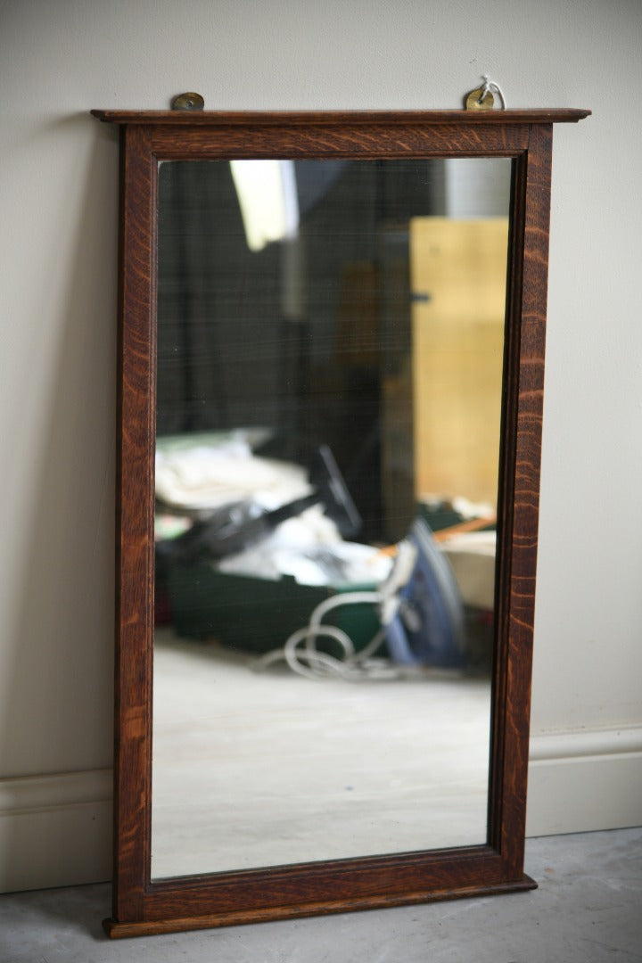 Early 20th Century Oak Mirror