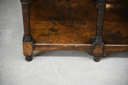 Antique Victorian Walnut Glazed Cabinet