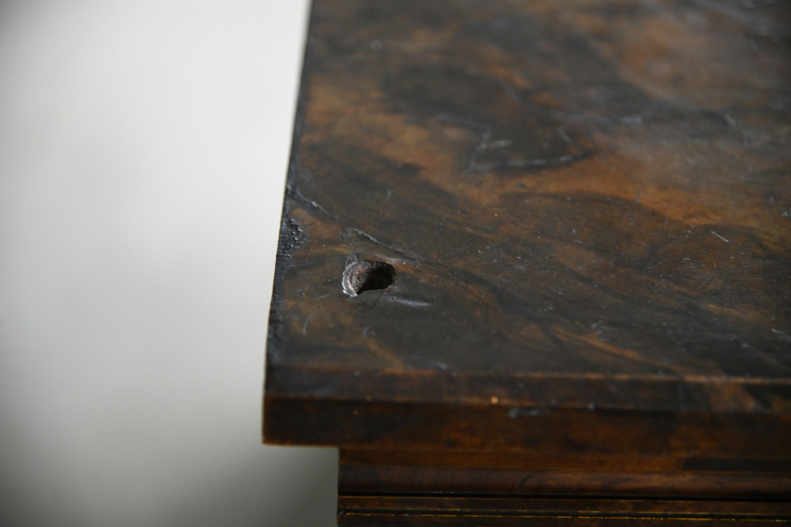 Antique Victorian Walnut Glazed Cabinet