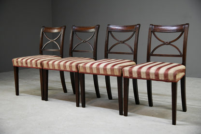 4 Antique Mahogany Dining Chairs