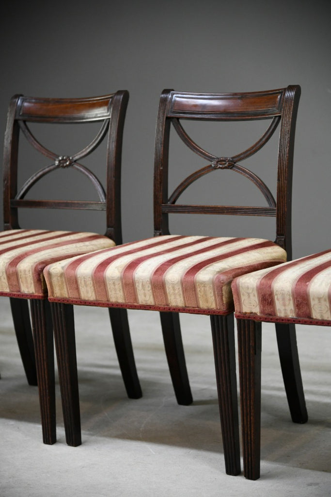 4 Antique Mahogany Dining Chairs