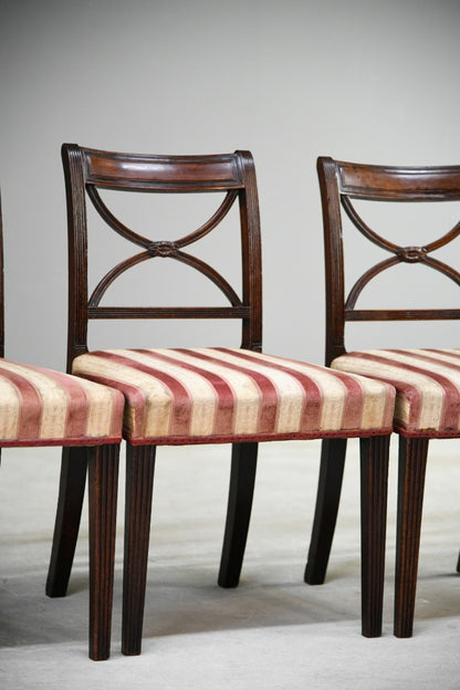 4 Antique Mahogany Dining Chairs