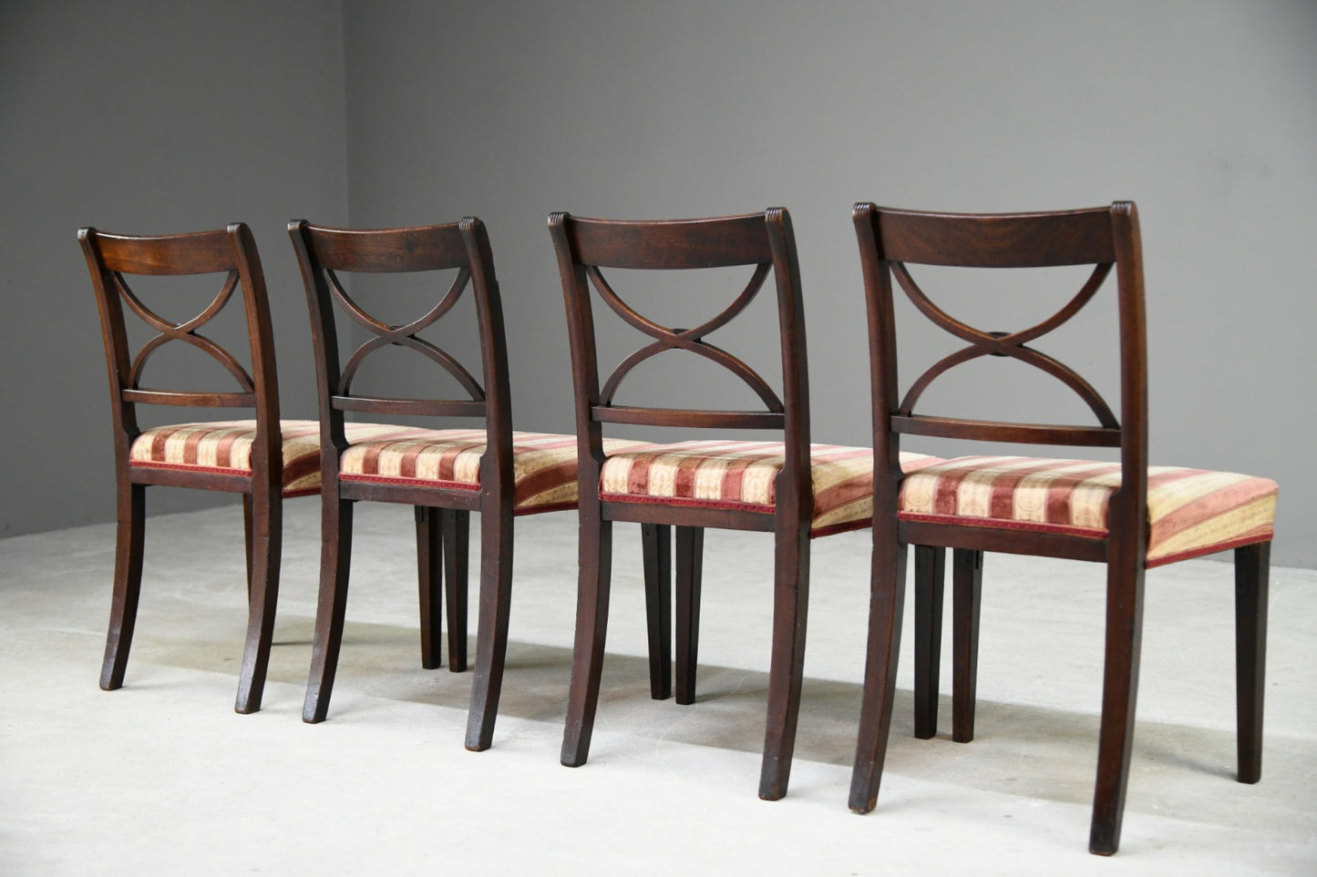 4 Antique Mahogany Dining Chairs