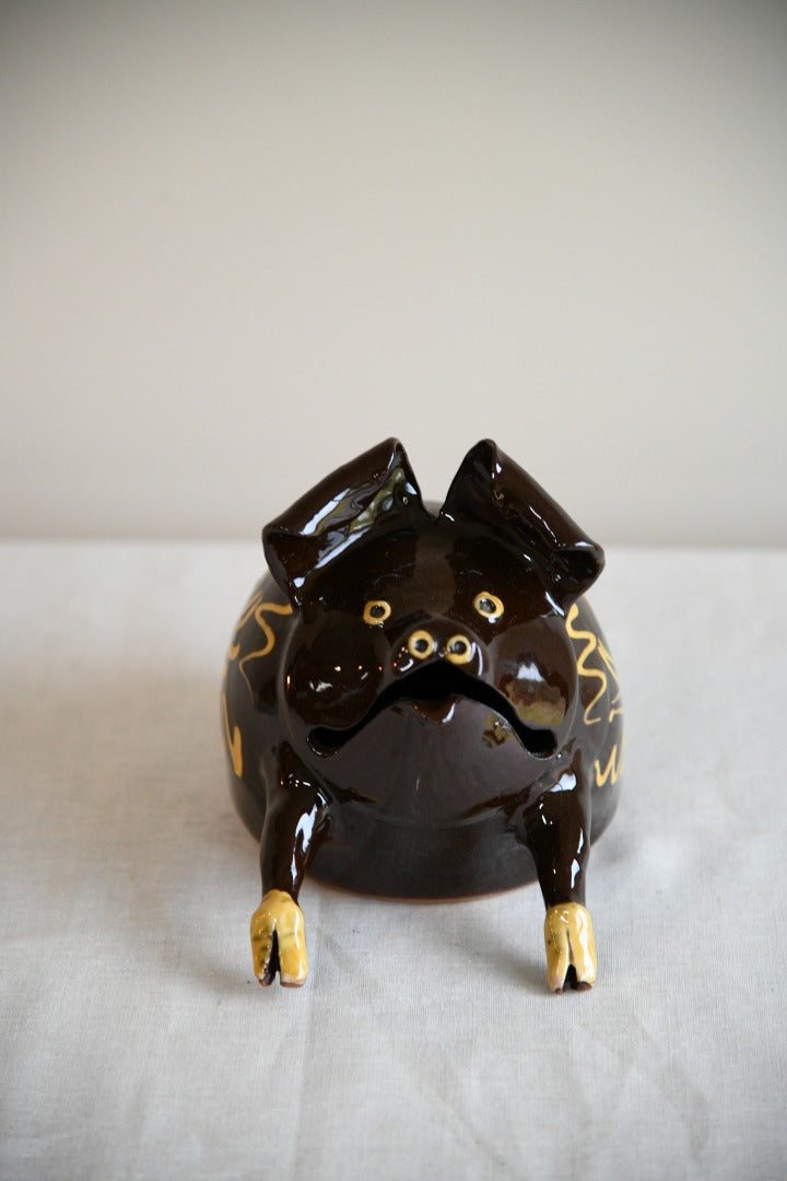 Decorative Pottery Cornish Slipware Pig