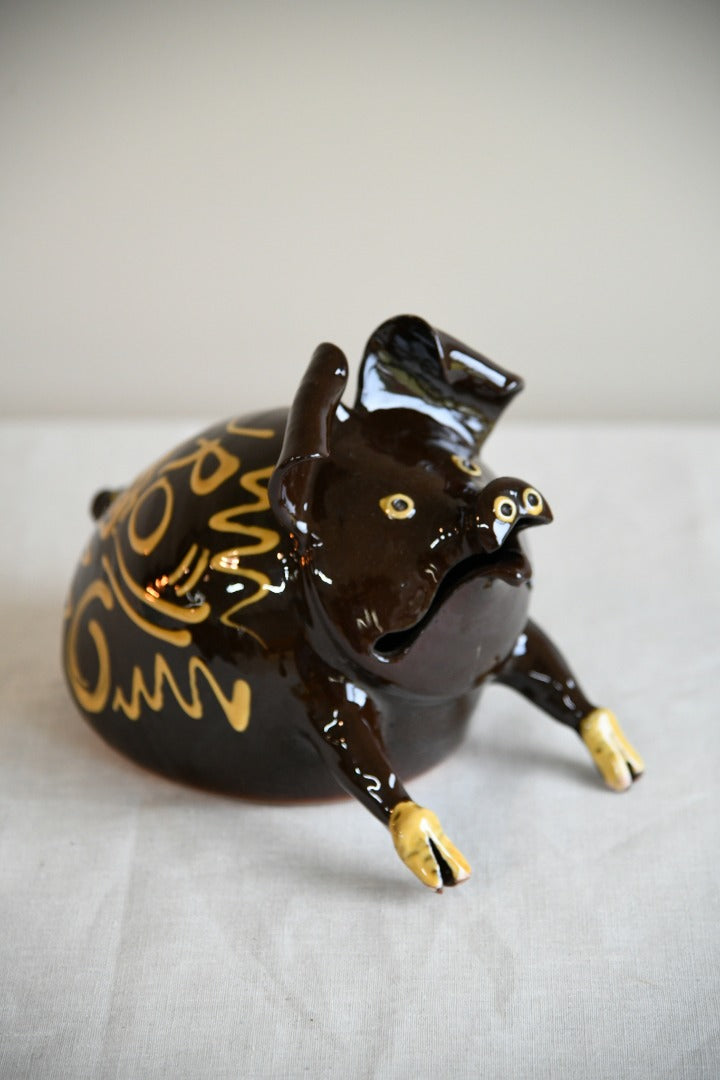 Decorative Pottery Cornish Slipware Pig