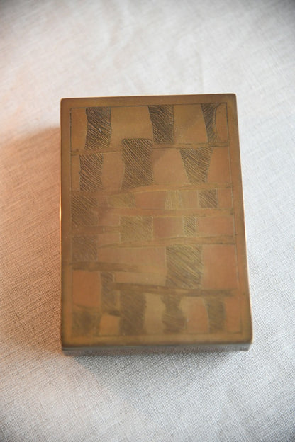 Vintage 1970s Brass Box