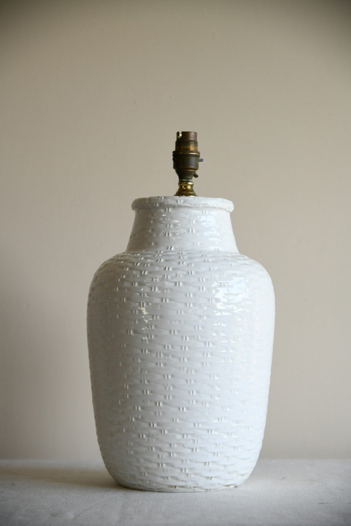 Large White Ceramic Table Lamp