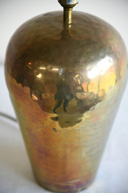 Habitat Style Hammered Brass Lamp