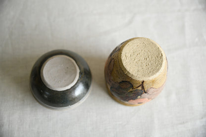 Small Studio Pottery Vase & Lidded Pot