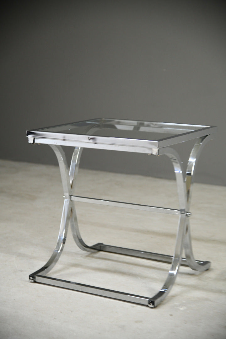 Chrome & Glass Coffee Table