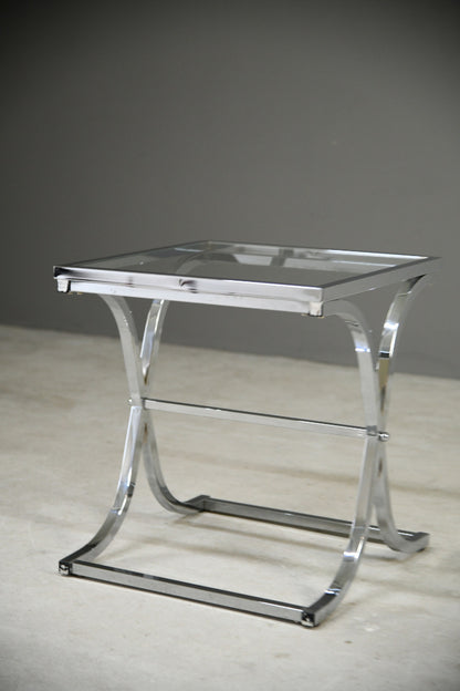 Chrome & Glass Coffee Table