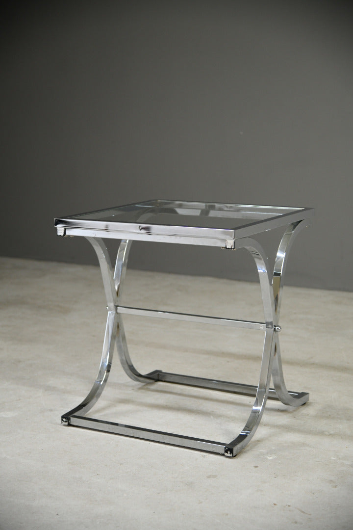 Chrome & Glass Coffee Table