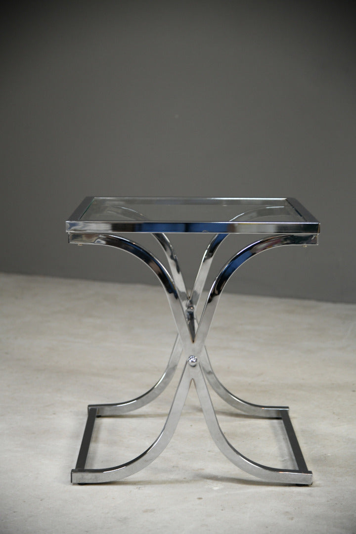 Chrome & Glass Coffee Table