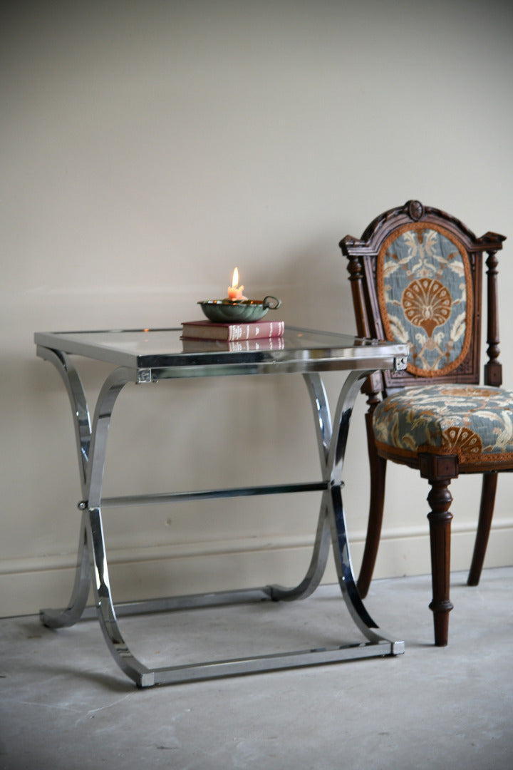 Chrome & Glass Coffee Table