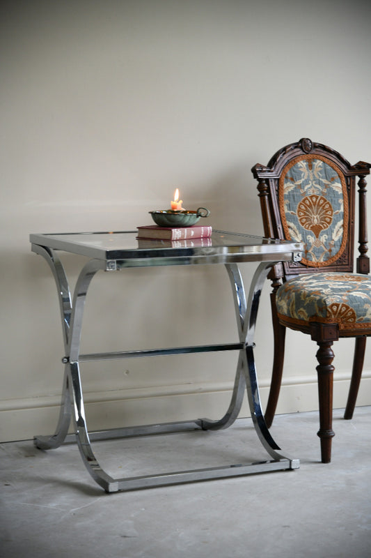 Chrome & Glass Coffee Table