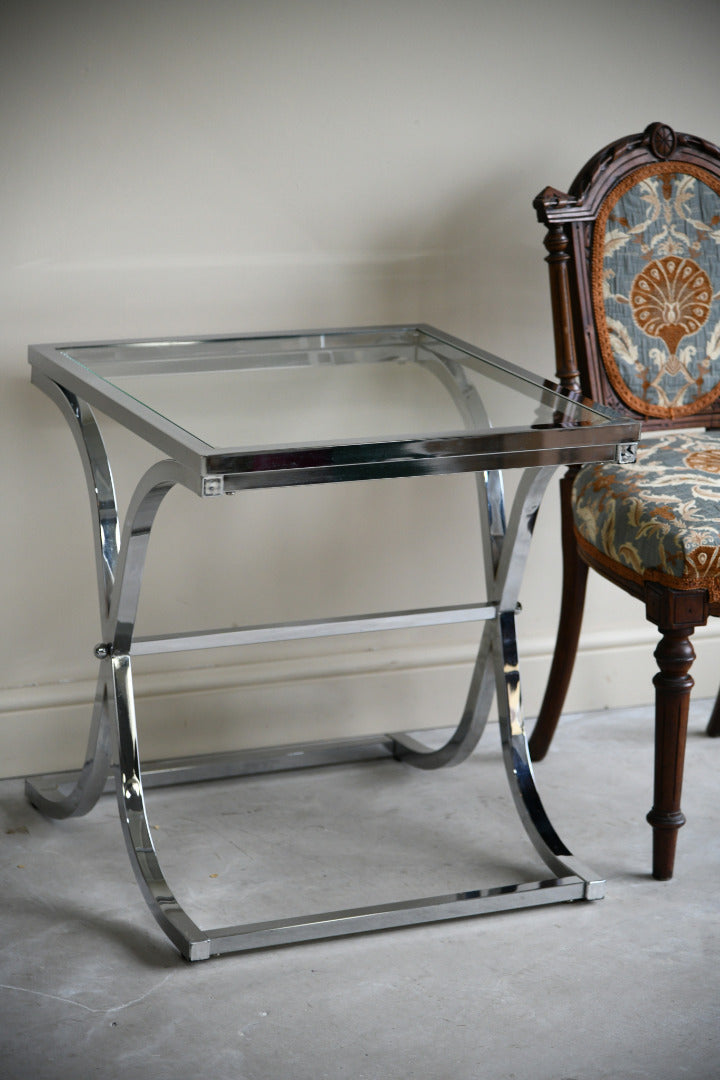 Chrome & Glass Coffee Table