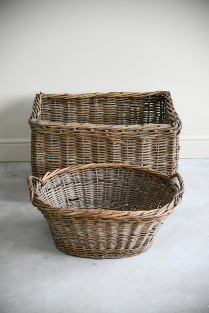 Pair Vintage Baskets