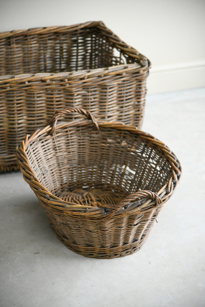 Pair Vintage Baskets
