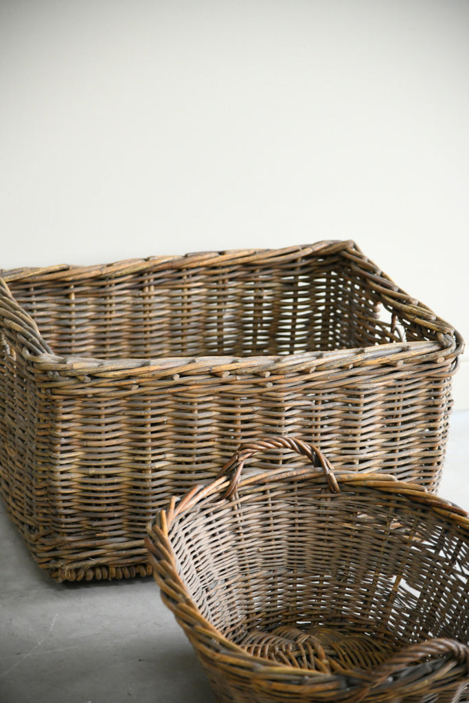 Pair Vintage Baskets