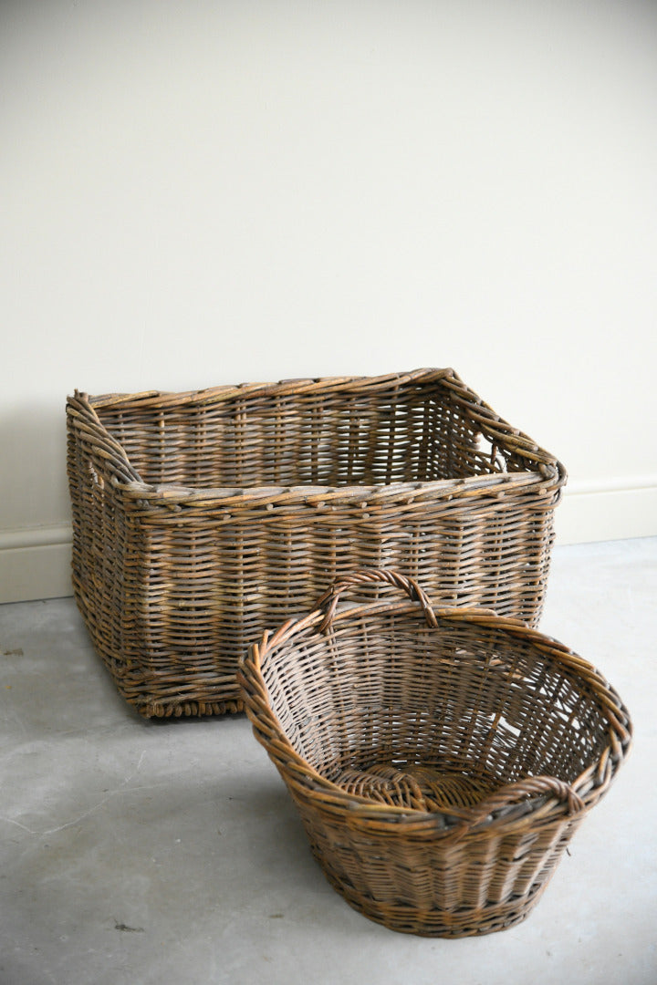 Pair Vintage Baskets